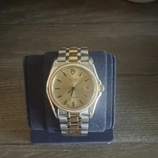 Tudor Monarch Quartz Two-Tone Stainless Champagne Dial Date Box Manual 4