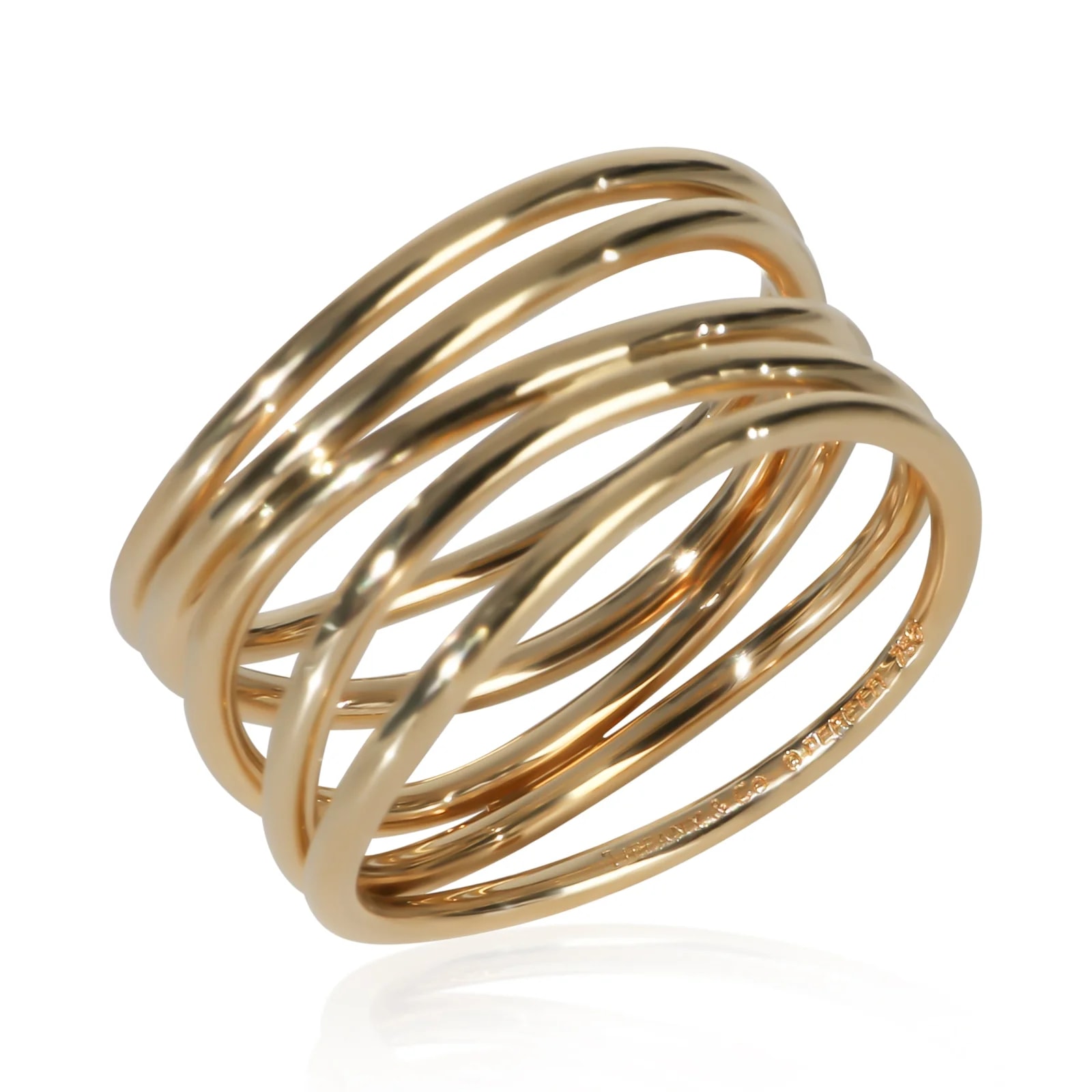 Tiffany & Co. Yellow Gold Elsa Peretti Wave 18k 3