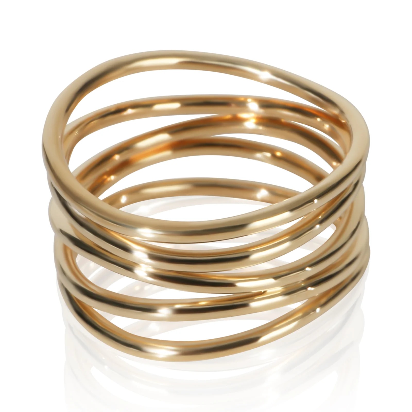 Tiffany & Co. Yellow Gold Elsa Peretti Wave 18k 4