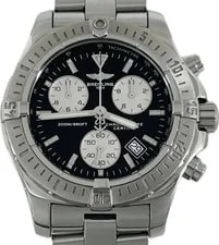 Breitling Colt Chronograph A73380 Black Quartz Excellent A7396 3