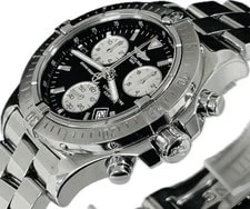 Breitling Colt Chronograph A73380 Black Quartz Excellent A7396 4
