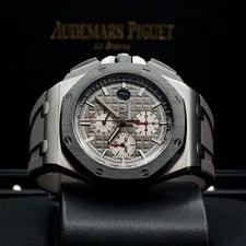 Audemars Piguet — Audemars Piguet Royal Oak Offshore Chronograph Titanium Ceramic Gray Dial 44 B&P — Watch — resale