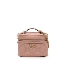 Gucci — Gucci Mini GG Marmont Matelasse Top Handle Vanity Chain Light — Handbag — resale