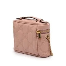 Gucci Mini GG Marmont Matelasse Top Handle Vanity Chain Light 2