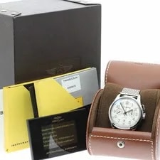 Breitling Transocean Chronograph 1915 AB141112 Automatic 43mm Box Papers Silver 2