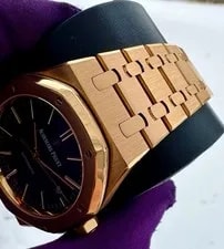 🔥 Audemars Piguet Royal Oak Blue Dial Rose Gold - 15400OR.OO.1220OR.03 🔥 4