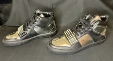 Gucci Limited Edition Metallic High Top US 8.5 W/ Box & Dust Bag 4