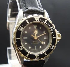Tag Heuer Professional 200M 980.018 Black Dial Black Leather Strap 4