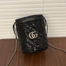 Gucci GG Marmont Sequin HW Bucket Duty Paid