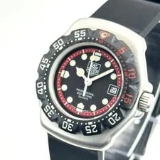Tag Heuer — TAG Heuer Formula 1 Black Red Quartz 3 Hands Date Black Dial Diver Rotatin — Watch — resale