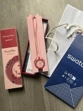 Swatch X AP Royal Pop Audemars Piguet Otto Rosso in Hand Receipt, Warranty & Bag 2