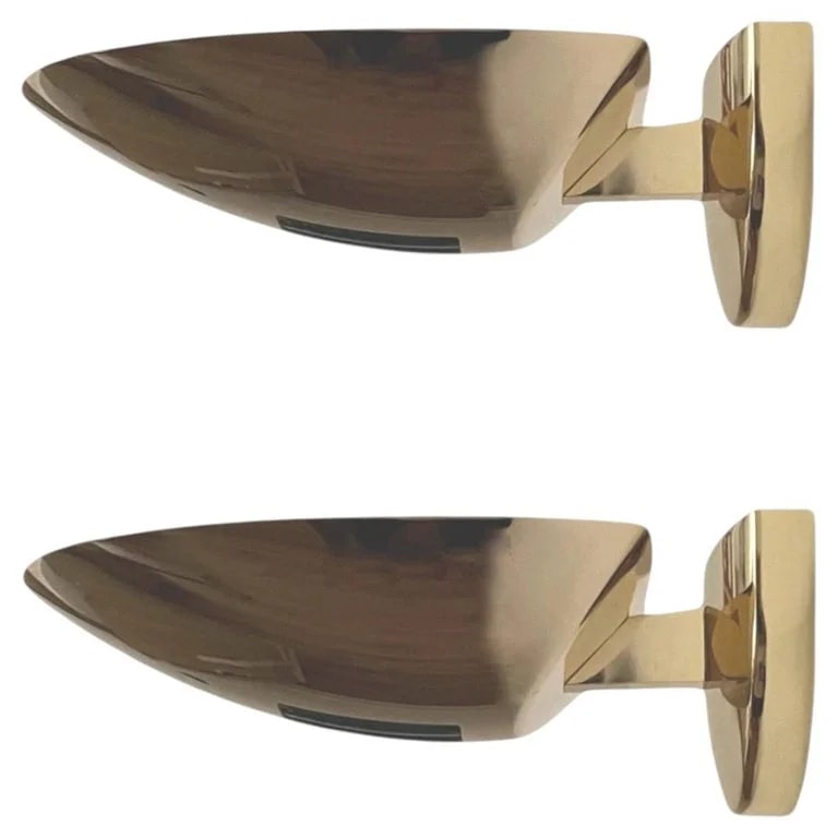 Leonardo Marelli — Postmodern Pair of Metal Wall Sconces By Estiluz, Barcelona, 1980s — lighting — resale