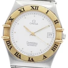 Omega — Omega Constellation Yellow Gold Bezel Date Chronometer Automatic — Watch — resale