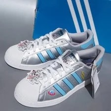 2022 Adidas Originals Superstar Silvmt Ltblue Cblack Us8 2