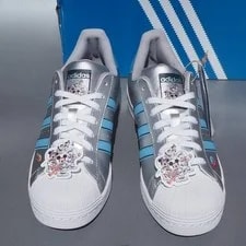 2022 Adidas Originals Superstar Silvmt Ltblue Cblack Us8 3
