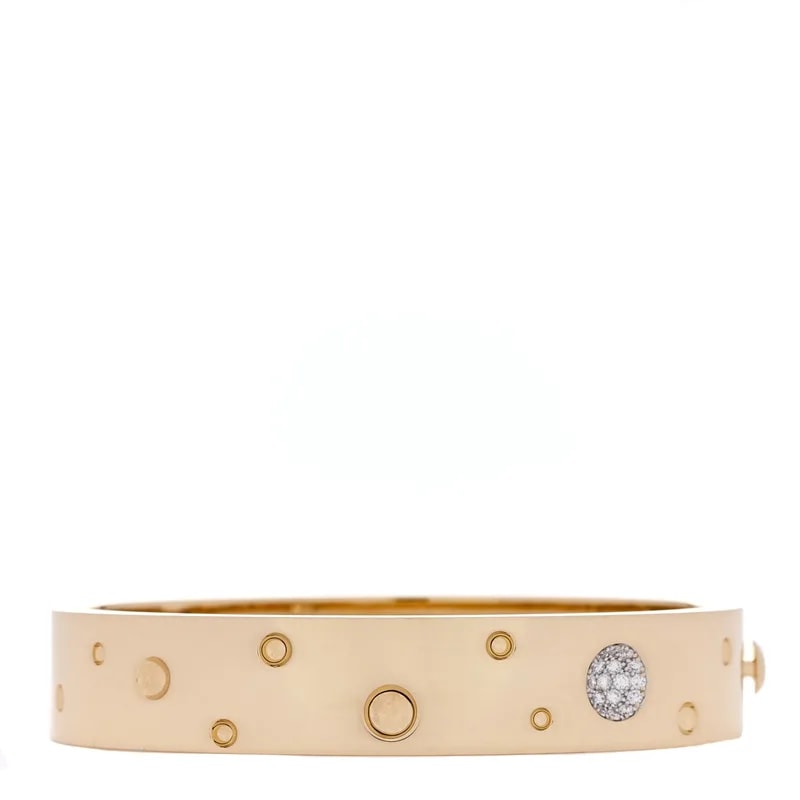 Roberto Coin — 18K Yellow Gold Pois Moi Luna Bangle — Jewelry — resale