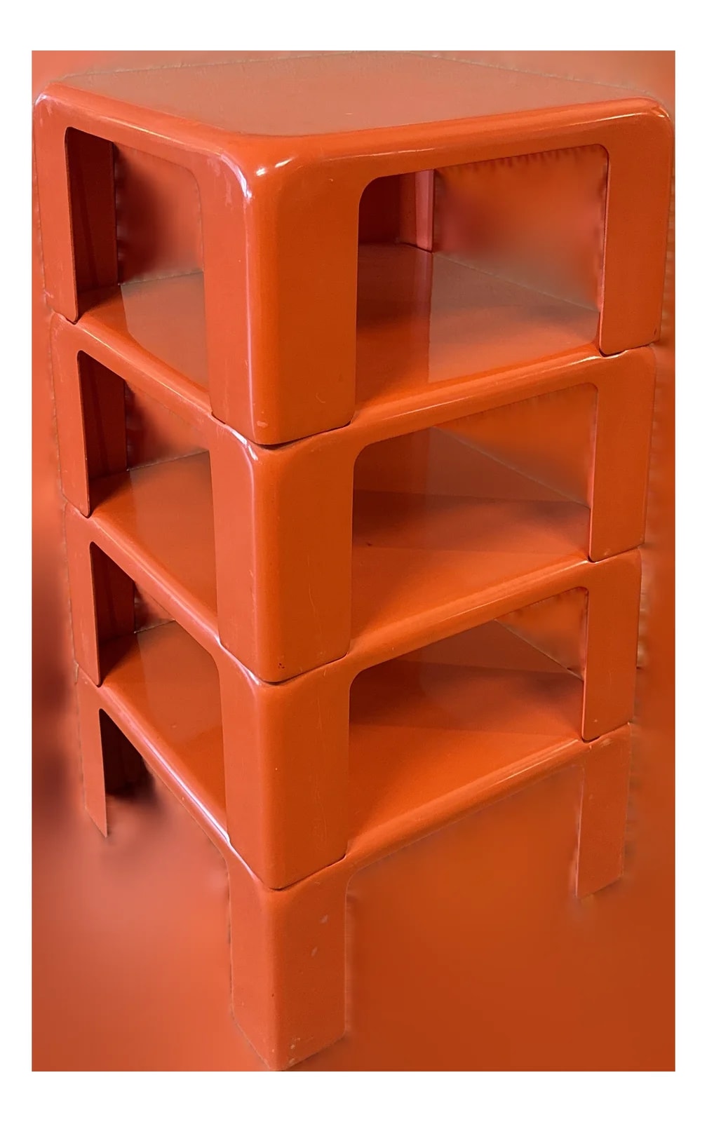 C&B Italia — Set of 4 Stackable Fiberglass Quattro Gatti By Mario Bellini for C & B Italia, 1970s — Furniture — resale