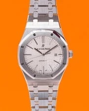 Audemars Piguet — Audemars Piguet Royal Oak 41mm 15400ST White Dial 2015 — Watch — resale