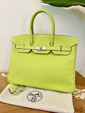 Hermes Birkin 35 Cm *Kiwi Candy* /PHW Bright