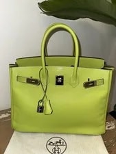 Hermes Birkin 35 Cm *Kiwi Candy* /PHW Bright 3