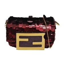 Fendi — Fendi Baguette Mini With Hardware and Sequin - Excellent #1F0FVN0 — Handbag — resale