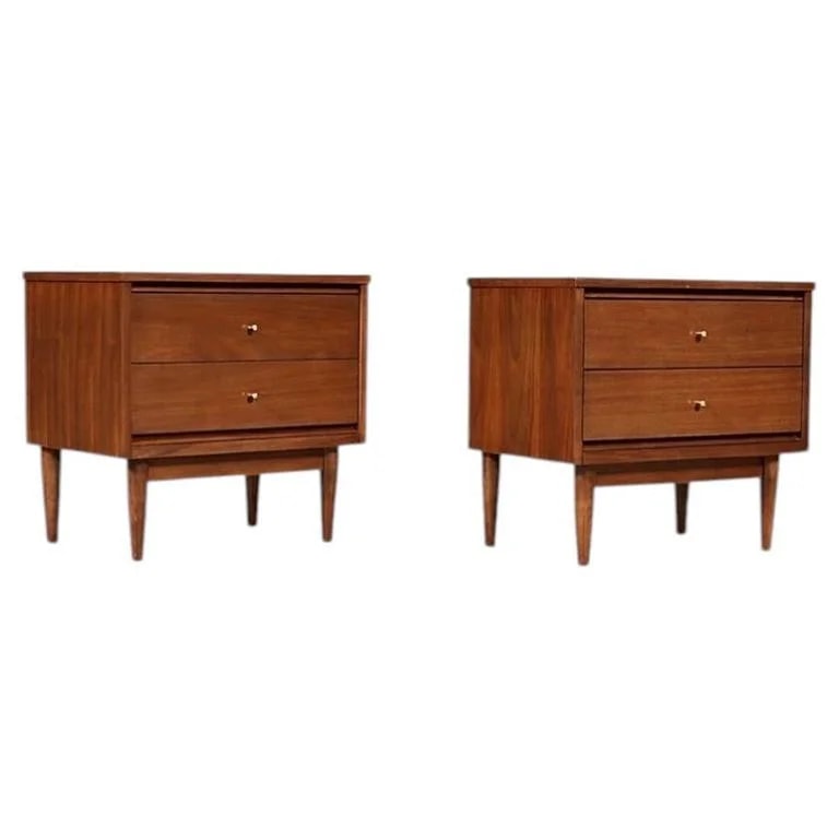 Newly Refinished - Pair of Mid-Century Modern Night Stands — Furniture — resale