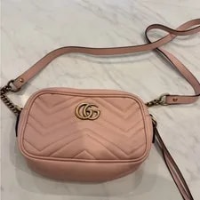 Gucci — Gucci GG Marmont Matelasse Crossbody Small Dusty — Handbag — resale