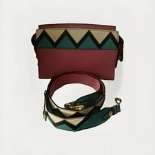 Prada Geometric Appliqué Crossbody Italy 2