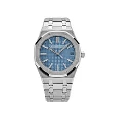 Audemars Piguet — Audemars Piguet Royal Oak 15510BC.OO.1320BC.01 White Gold Blue Baguette Dial — Watch — resale
