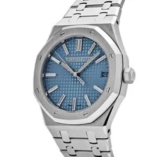 Audemars Piguet Royal Oak 15510BC.OO.1320BC.01 White Gold Blue Baguette Dial 3