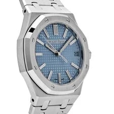 Audemars Piguet Royal Oak 15510BC.OO.1320BC.01 White Gold Blue Baguette Dial 4
