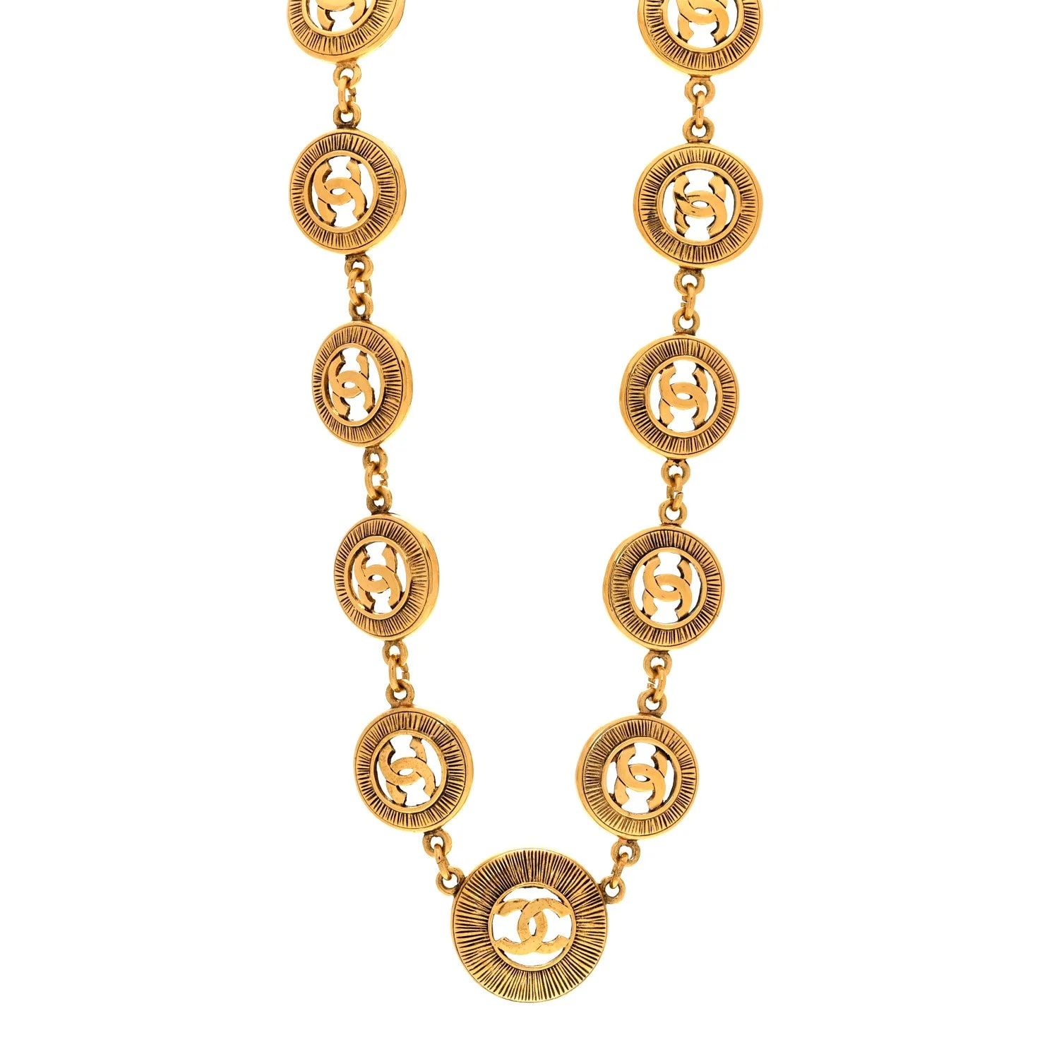 Chanel — Metal CC Medallion — Jewelry — resale