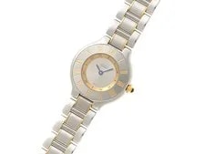 Cartier Must 21 SM W10073R6 Stainless Steel /GP Silver Quartz Silver 2