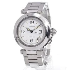 Cartier Pasha C W31015M7 Date White Dial Automatic R 2