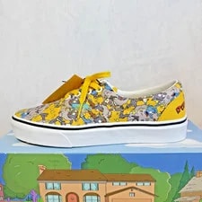 Vans Era X the Simpsons Itchy & Scratchy 2020 Size 7.5 /6 , NEW W/ BOX 3