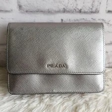 Authentic Prada 2Way Wallet 11cm Compact 2