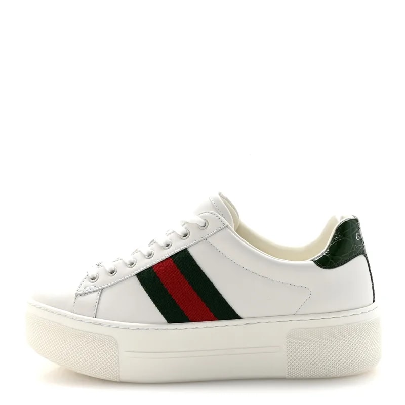 Gucci — Ultralight Plume Web Ace Platform Sneakers 36 — Sneaker — resale