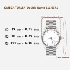 [N ] Omega Turler Cal.620 Manual Winding 19mm From Japan Z058 2