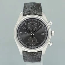 Papers IWC Portofino Chronograph IW390404 Grey Leather 42mm Box 2