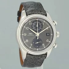 Papers IWC Portofino Chronograph IW390404 Grey Leather 42mm Box 3
