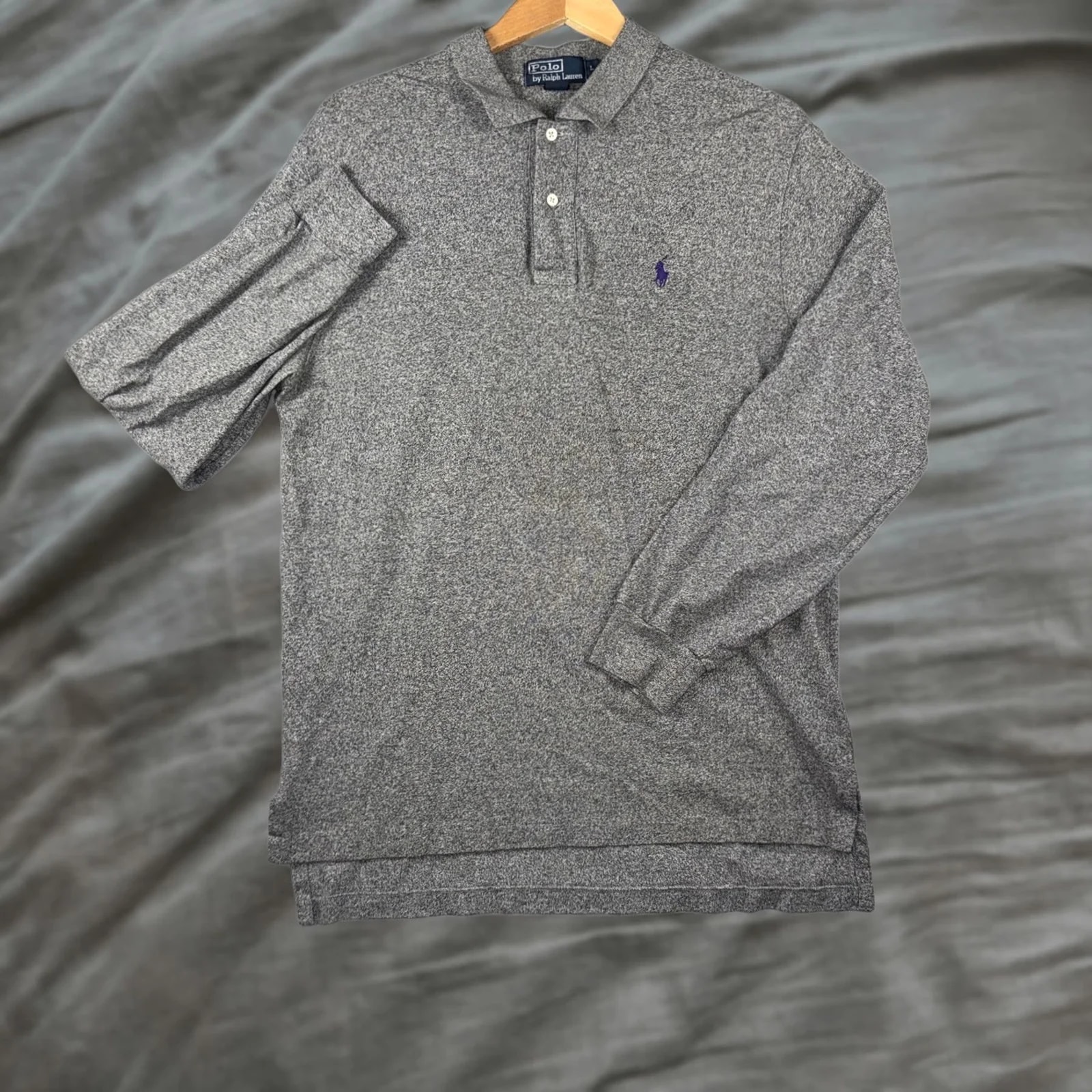 Polo Ralph Lauren — Polo Ralph Lauren Large Long Sleeve Cotton Pony Logo Polo Shirt — streetwear — resale