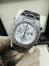 Audemars Piguet Royal Oak Offshore 42MM Titanium Chronograph Waffle Dial 25721TI 4