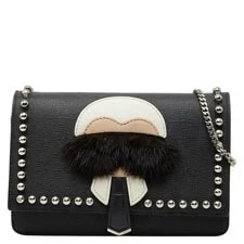 Fendi — Fendi Karlito Studded Chain Wallet — Handbag — resale