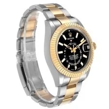 Rolex Sky Dweller Steel Yellow Gold Black Dial 326933 Box Card 3