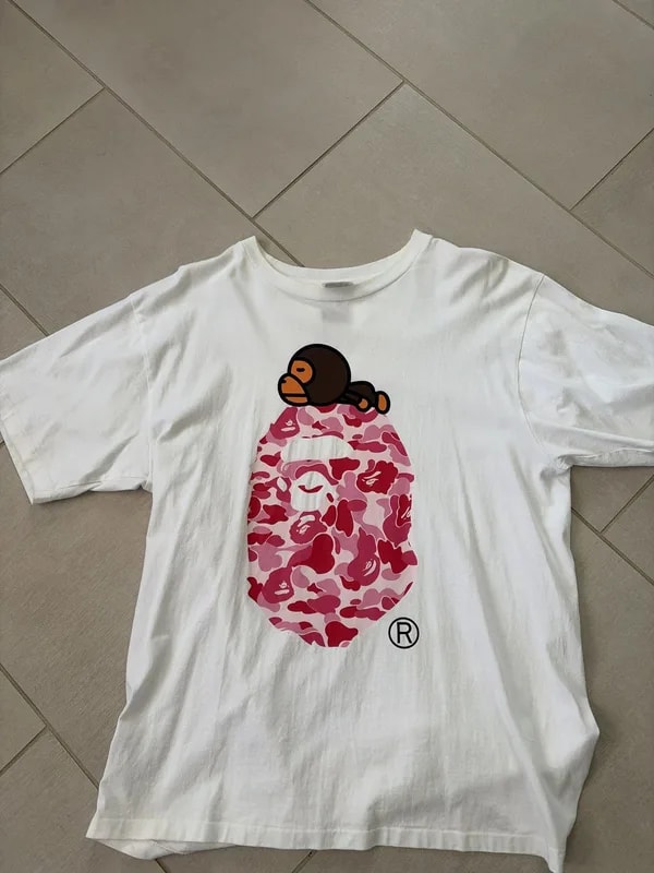 BAPE — Bape Baby Milo Ape Head Tee — streetwear — resale
