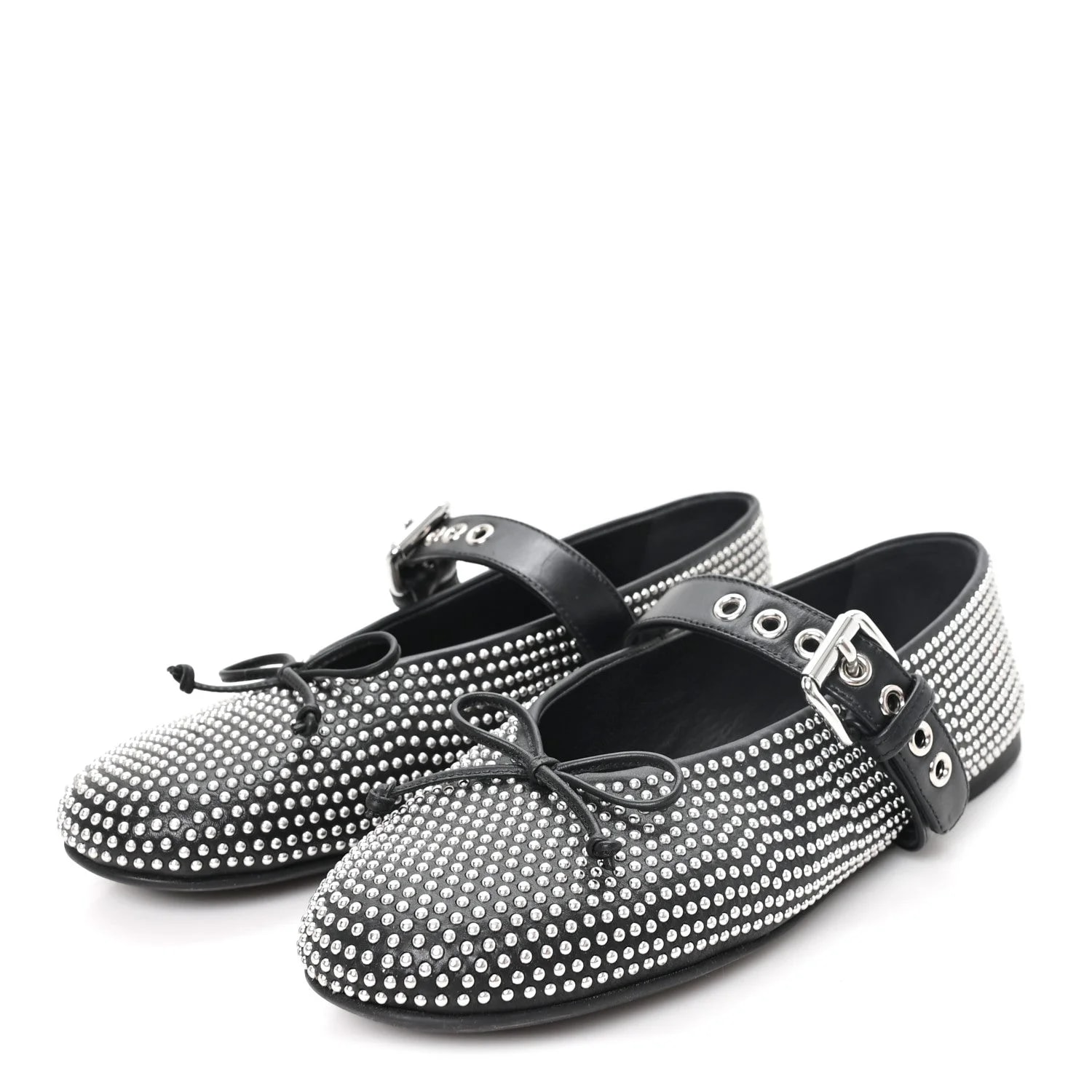 Studded Mary Jane Ballerina 36.5 4
