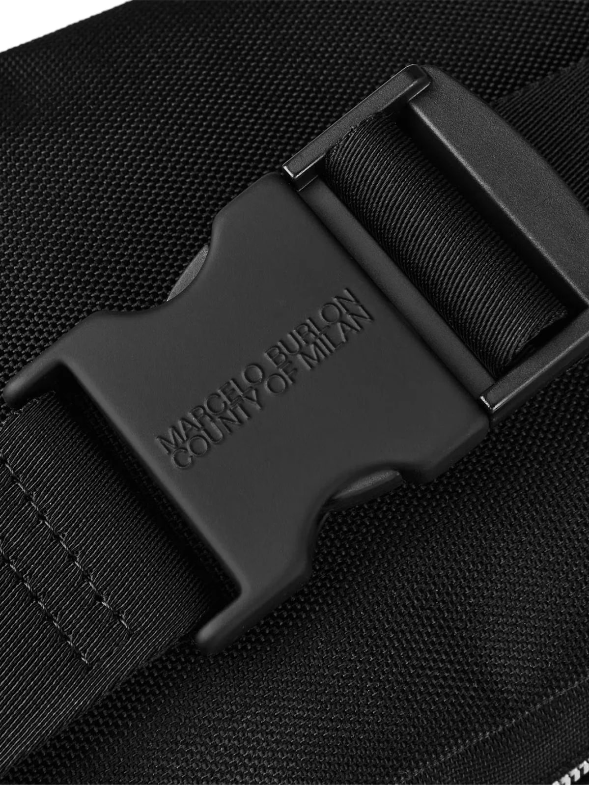 Marcelo Burlon Embroidered Cross Logo Belt — Textile 2