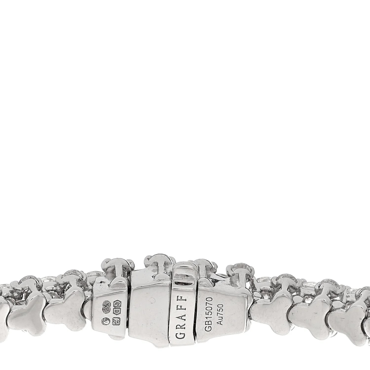 18K White Gold Triple Row 3