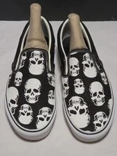 Vans Skull Pile Slip on Shoes 10.5 12 Skate Punk 2