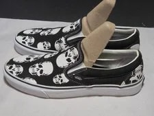 Vans Skull Pile Slip on Shoes 10.5 12 Skate Punk 3